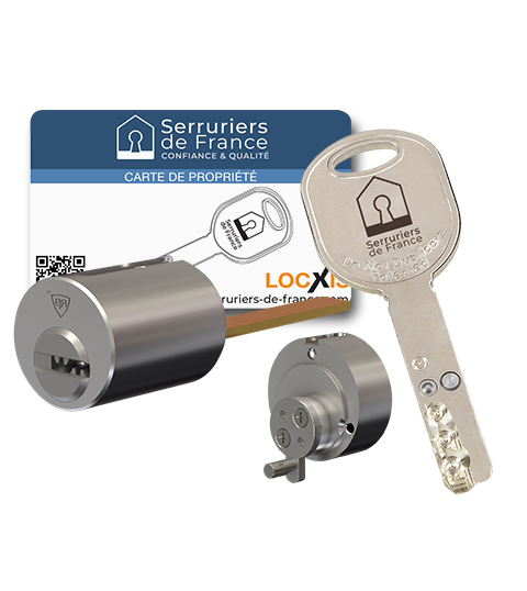 Jeu de cylindres Locxis CESAR Serruriers de France® compatible Cisa - 3 clés brevetées