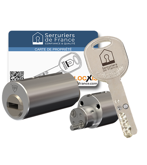 Jeu de cylindres Locxis DIEGO Serruriers de France® compatible JPM KESO VEGA - 4 clés brevetées