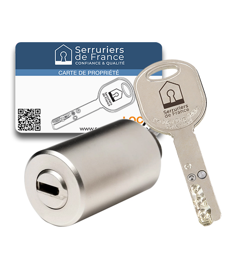 Cylindre rond Locxis SAMBUY Serruriers de France® compatible avec les verrous V136 et CITY - 3 clés brevetées